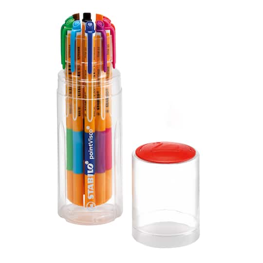 Stabilo&#xAE; PointVisco 10 Color Pen Drum Set